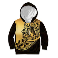Philippines Eagle Sun Kid Hoodie Filipino Agila Polynesian Tattoo Gold Color LT14 Hoodie Gold - Polynesian Pride