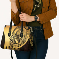 Philippines Eagle Sun Leather Bag Filipino Agila Polynesian Tattoo Gold Color LT14 - Polynesian Pride