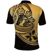 Philippines Eagle Sun Polo Shirt Filipino Agila Polynesian Tattoo Gold Color LT14 - Polynesian Pride