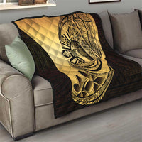 Philippines Eagle Sun Quilt Filipino Agila Polynesian Tattoo Gold Color LT14 - Polynesian Pride