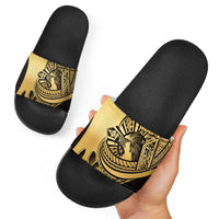 Philippines Eagle Sun Slide Sandals Filipino Agila Polynesian Tattoo Gold Color LT14 - Polynesian Pride