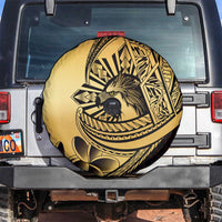 Philippines Eagle Sun Spare Tire Cover Filipino Agila Polynesian Tattoo Gold Color LT14 Gold - Polynesian Pride
