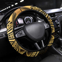 Philippines Eagle Sun Steering Wheel Cover Filipino Agila Polynesian Tattoo Gold Color LT14 Universal Fit Gold - Polynesian Pride