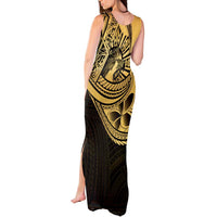 Philippines Eagle Sun Tank Maxi Dress Filipino Agila Polynesian Tattoo Gold Color LT14 - Polynesian Pride