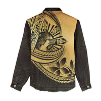 Philippines Eagle Sun Women Casual Shirt Filipino Agila Polynesian Tattoo Gold Color LT14 - Polynesian Pride