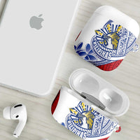 Philippines Eagle Sun AirPods Case Filipino Agila Polynesian Tattoo Flag Color