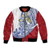 Philippines Eagle Sun Bomber Jacket Filipino Agila Polynesian Tattoo Flag Color LT14 Unisex Red - Polynesian Pride