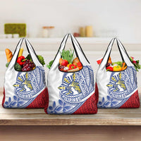 Philippines Eagle Sun Grocery Bag Filipino Agila Polynesian Tattoo Flag Color LT14 3-pack One Size Red - Polynesian Pride