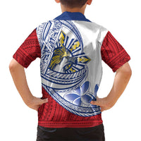 Philippines Eagle Sun Kid Hawaiian Shirt Filipino Agila Polynesian Tattoo Flag Color LT14 - Polynesian Pride