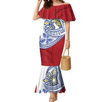Philippines Eagle Sun Mermaid Dress Filipino Agila Polynesian Tattoo Flag Color LT14 Women Red - Polynesian Pride