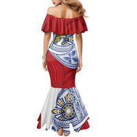Philippines Eagle Sun Mermaid Dress Filipino Agila Polynesian Tattoo Flag Color LT14 - Polynesian Pride