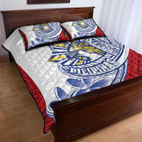 Philippines Eagle Sun Quilt Bed Set Filipino Agila Polynesian Tattoo Flag Color LT14 - Polynesian Pride