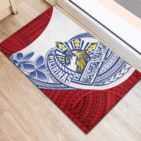 Philippines Eagle Sun Rubber Doormat Filipino Agila Polynesian Tattoo Flag Color LT14 - Polynesian Pride