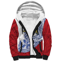 Philippines Eagle Sun Sherpa Hoodie Filipino Agila Polynesian Tattoo Flag Color LT14 Unisex Red - Polynesian Pride