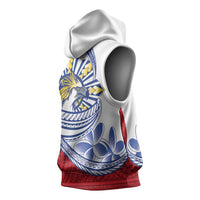 Philippines Eagle Sun Sleeveless Hoodie Filipino Agila Polynesian Tattoo Flag Color LT14 - Polynesian Pride