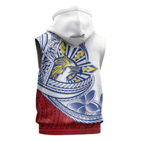Philippines Eagle Sun Sleeveless Zip Hoodie Filipino Agila Polynesian Tattoo Flag Color LT14 - Polynesian Pride