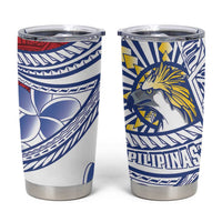 Philippines Eagle Sun Tumbler Cup Filipino Agila Polynesian Tattoo Flag Color LT14 Red - Polynesian Pride
