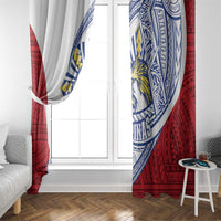 Philippines Eagle Sun Window Curtain Filipino Agila Polynesian Tattoo Flag Color LT14 - Polynesian Pride
