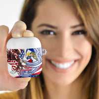 Filipino American History Month AirPods Case Philippines Agila USA Eagle Mix Flag LT14 - Polynesian Pride