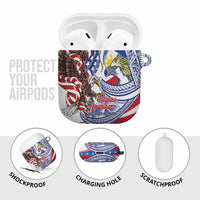 Filipino American History Month AirPods Case Philippines Agila USA Eagle Mix Flag LT14 - Polynesian Pride
