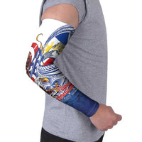 Filipino American History Month Arm Sleeves Philippines Agila USA Eagle Mix Flag LT14 - Polynesian Pride