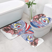 Filipino American History Month Bathroom Set Philippines Agila USA Eagle Mix Flag LT14 - Polynesian Pride