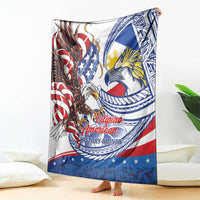 Filipino American History Month Blanket Philippines Agila USA Eagle Mix Flag LT14 - Polynesian Pride