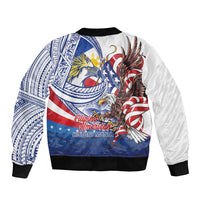 Filipino American History Month Bomber Jacket Philippines Agila USA Eagle Mix Flag LT14 - Polynesian Pride