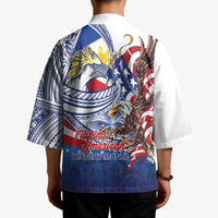 Filipino American History Month Kimono Philippines Agila USA Eagle Mix Flag LT14 - Polynesian Pride