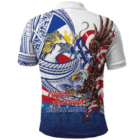 Filipino American History Month Polo Shirt Philippines Agila USA Eagle Mix Flag LT14 - Polynesian Pride