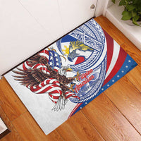 Filipino American History Month Rubber Doormat Philippines Agila USA Eagle Mix Flag LT14 - Polynesian Pride