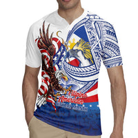 Filipino American History Month Rugby Jersey Philippines Agila USA Eagle Mix Flag LT14 - Polynesian Pride
