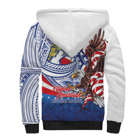 Filipino American History Month Sherpa Hoodie Philippines Agila USA Eagle Mix Flag LT14 - Polynesian Pride