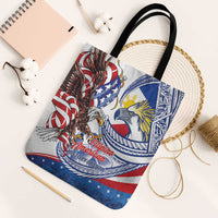 Filipino American History Month Tote Bag Philippines Agila USA Eagle Mix Flag LT14 Black Strap One Size Blue - Polynesian Pride