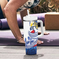 Filipino American History Month Tumbler With Handle Philippines Agila USA Eagle Mix Flag LT14 - Polynesian Pride
