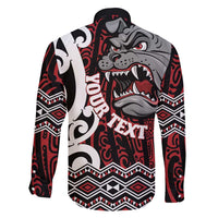 Personalised Aotearoa Bulldog Family Matching Mermaid Dress and Hawaiian Shirt New Zealand Maori Taniko Art