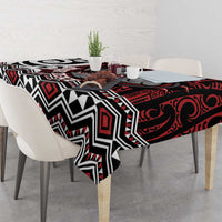 Personalised Aotearoa Bulldog Tablecloth New Zealand Maori Taniko Art