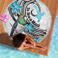 Aotearoa Te Ika-a-Maui Beach Blanket South Island Kekeru Maori Koru LT14 - Polynesian Pride