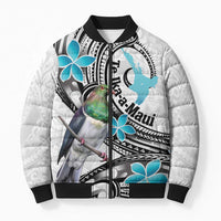 Aotearoa Te Ika-a-Maui Bomber Puffer Jacket South Island Kekeru Maori Koru - Polynesian Pride