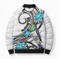 Aotearoa Te Ika-a-Maui Bomber Puffer Jacket South Island Kekeru Maori Koru - Polynesian Pride