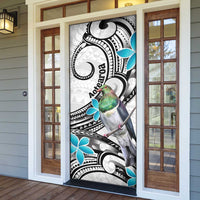 Aotearoa Te Ika-a-Maui Door Cover South Island Kekeru Maori Koru - Polynesian Pride