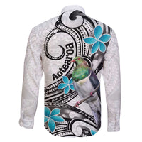 Aotearoa Te Ika-a-Maui Family Matching Off The Shoulder Long Sleeve Dress and Hawaiian Shirt South Island Kekeru Maori Koru