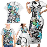 Aotearoa Te Ika-a-Maui Family Matching Short Sleeve Bodycon Dress and Hawaiian Shirt South Island Kekeru Maori Koru