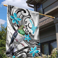 Aotearoa Te Ika-a-Maui Garden Flag South Island Kekeru Maori Koru LT14 - Polynesian Pride