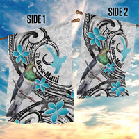 Aotearoa Te Ika-a-Maui Garden Flag South Island Kekeru Maori Koru LT14 - Polynesian Pride