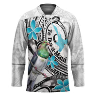 Aotearoa Te Ika-a-Maui Hockey Jersey South Island Kekeru Maori Koru LT14 Unisex White - Polynesian Pride