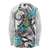 Aotearoa Te Ika-a-Maui Long Sleeve Shirt South Island Kekeru Maori Koru LT14 - Polynesian Pride