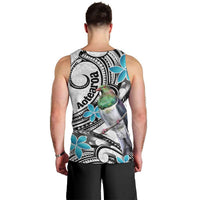 Aotearoa Te Ika-a-Maui Men Tank Top South Island Kekeru Maori Koru LT14 - Polynesian Pride