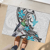 Aotearoa Te Ika-a-Maui Rubber Doormat South Island Kekeru Maori Koru LT14 - Polynesian Pride