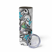Aotearoa Te Ika-a-Maui Skinny Tumbler South Island Kekeru Maori Koru